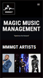Mobile Screenshot of magicmusicmanagement.com